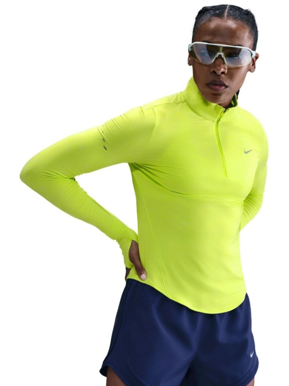 Nike Women's Swift Therma-Fit ADV 1/4 Zip Running Top in Cyber size M NWT $90